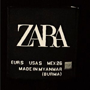 Black zara coat